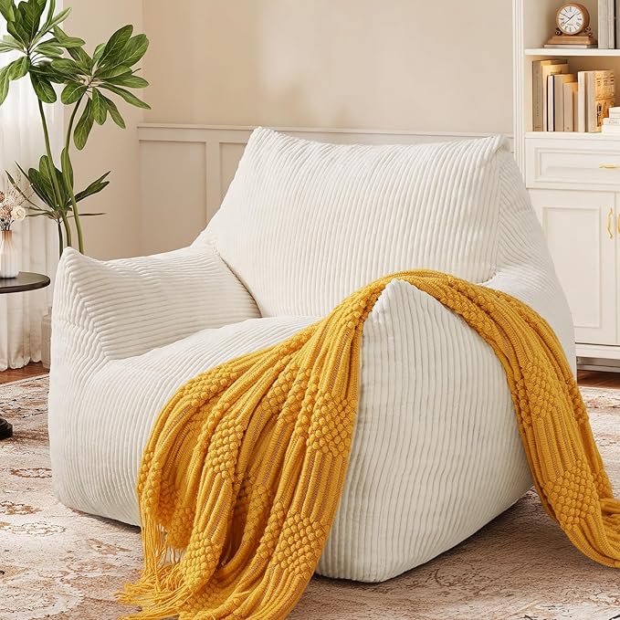Big Bean Bag Chair for Adults & Kids, Ultra Soft Living Room Bean Bag - Image 9