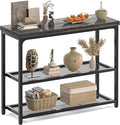 32" Small Console Table, 3-Tier Entryway Table, Sofa Table by Besiost