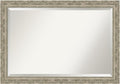 Amanti Art Bathroom Mirror for Over Sink, 29x41 Filigree Silver Rectangle by AmantiArt