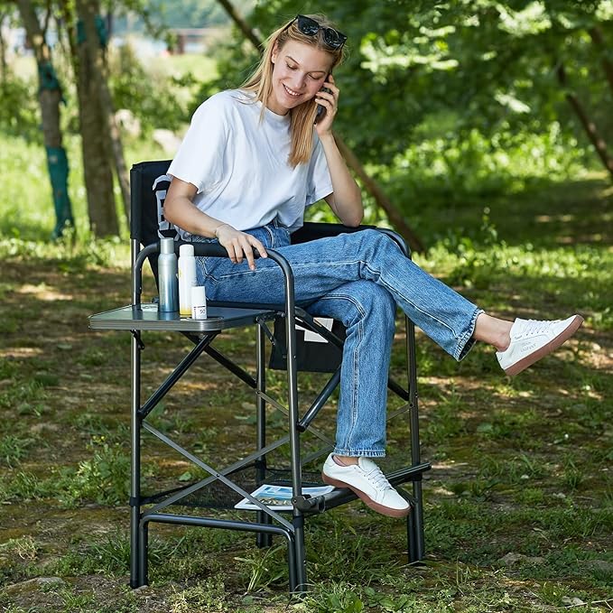 EVER ADVANCED 2 Piece 30.7" Seat Height Directors Chairs - Image 2