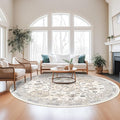 zesthome 8ft Round Rugs for Living Room, Non-Slip Washable Round Area Rugs by Zesthome
