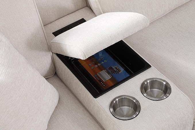 127" L-Shaped Sectional Couch - Image 5