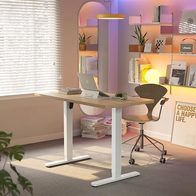 HUANUO 48" Electric Standing Desk Adjustable Height, 4 Memory Height Settings by HUANUO