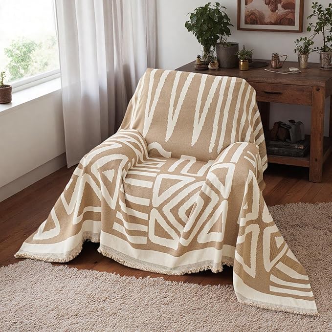 STACYPIK Durable Khaki Couch Covers by STACYPIK