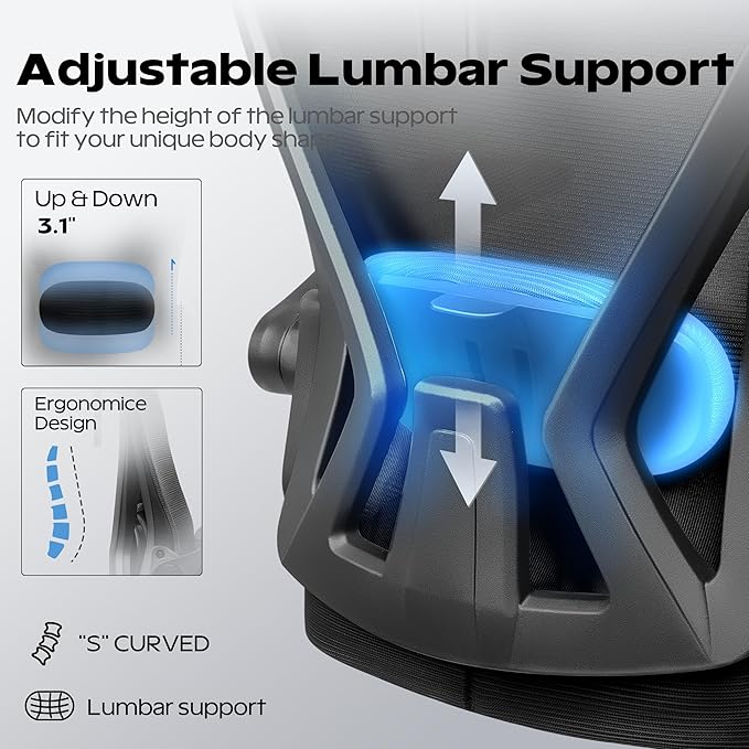 Ergonomic Office Chair, Home Office Desk Chair - Image 5