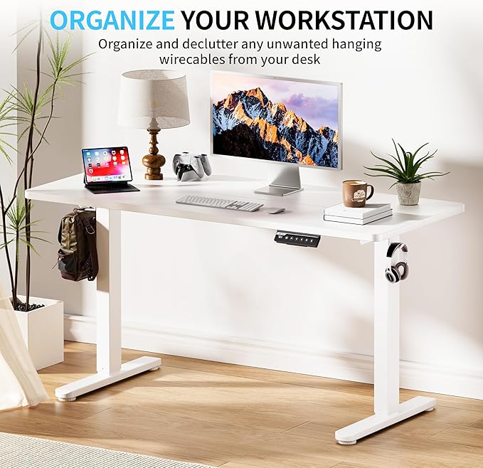 BIZUM Electric Standing Desk, 55x24 inches Height Adjustable Desk, Sit to Stand - Image 3
