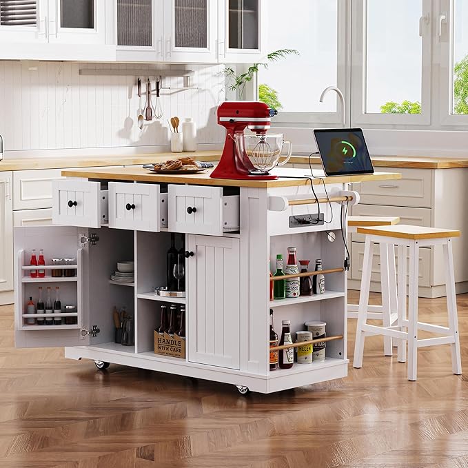 YOTPO 53" Large Kitchen Island - Image 8