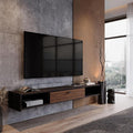 94'' Floating TV Stand, Wall Mounted TV Console, Floating TV Cabinet, Under TV by Unknown