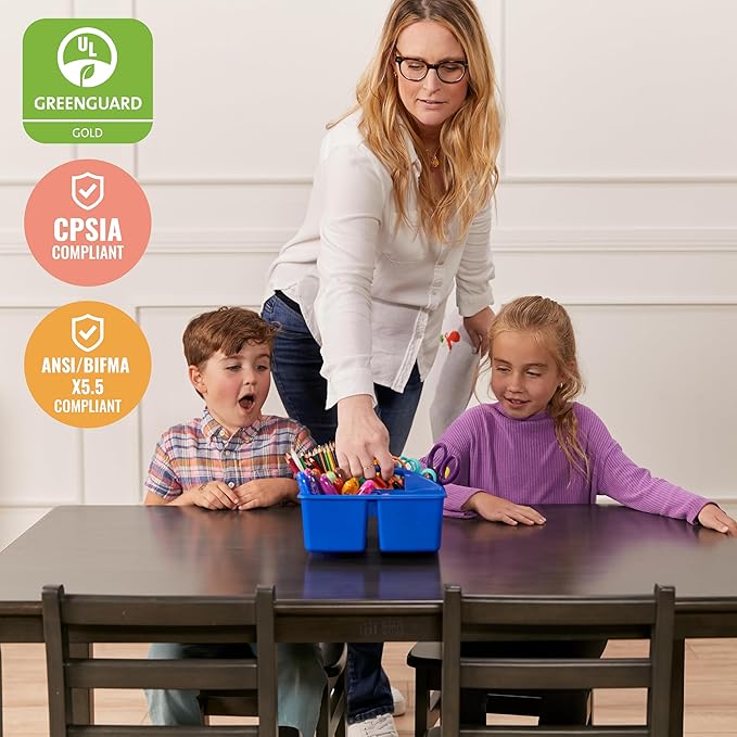 ECR4Kids 30in x 48in Rectangular Hardwood Table - Image 5