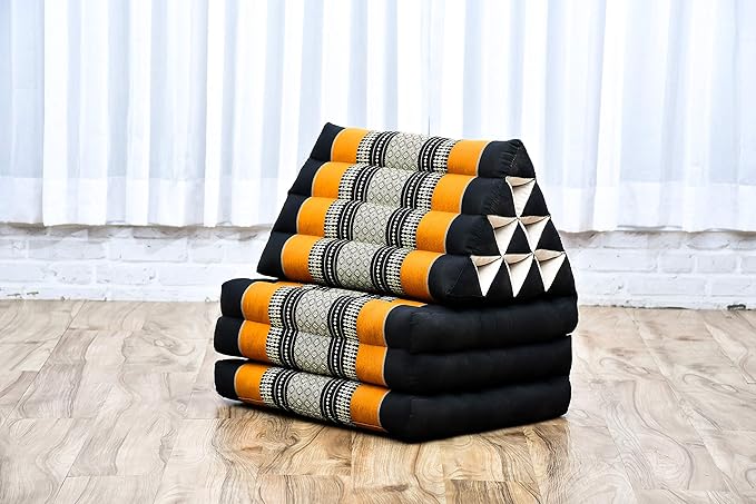 Leewadee 3-Fold Mat with Triangle Cushion – Comfortable TV Pillow, Foldable - Image 6