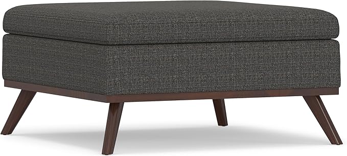 SIMPLIHOME Owen 36 inch Wide Mid Century Modern Square Coffee Table Storage - Image 7
