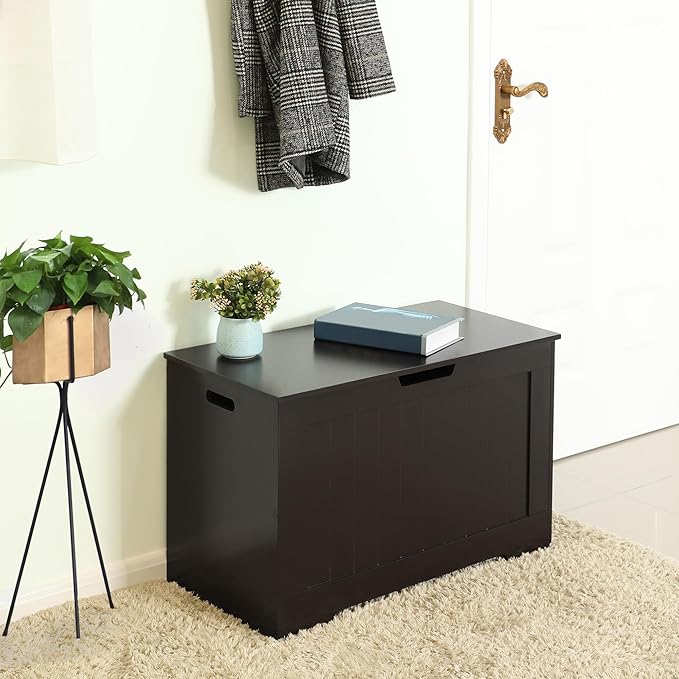 VASAGLE Storage Chest, 29.9 Inches Width Storage Bench, Entryway Bench - Image 2