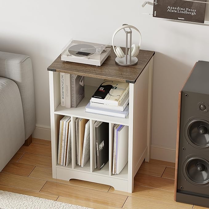 ChooChoo Record Player Stand, Vinyl Record Storage Cabinet, Turntable Stand - Image 6
