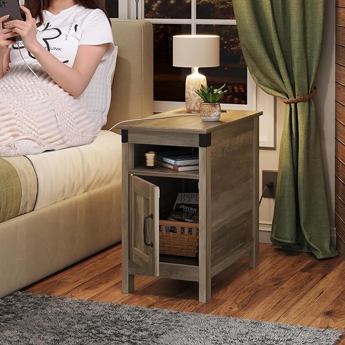 WLIVE Farmhouse End Table Set of 2 - Image 6