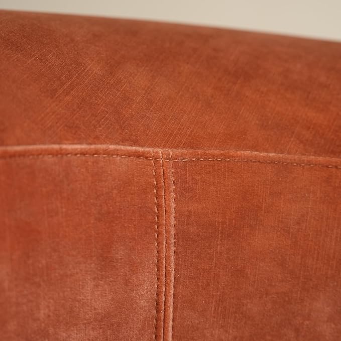 Acanva Luxury Modern Tight Curved Back Velvet Sofa, Minimalist Style Comfy Couch - Image 9