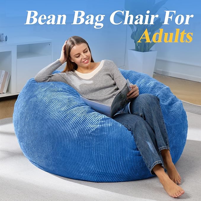 3.5FT Bean Bag Chairs Teardrop Bean Bag Chair - Image 3