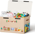 80L Large Toy Storage Box with Lid, Large Toy Box Chest by Unknown
