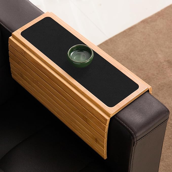 GEHE Couch Arm Tray Table, Flexible/Foldable Sofa Armrest Tray, Couch Armrest - Image 6