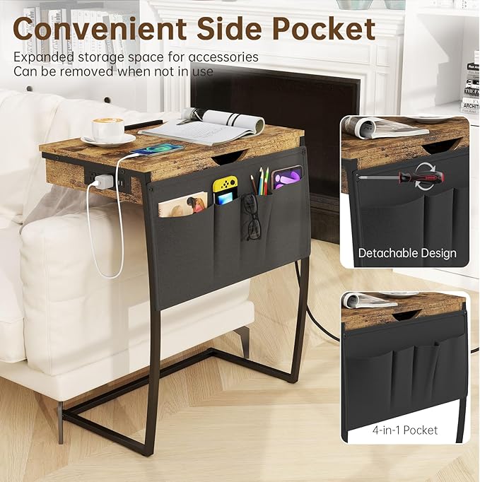 Hadulcet TV Tray Tables, Laptop Stand - Image 4