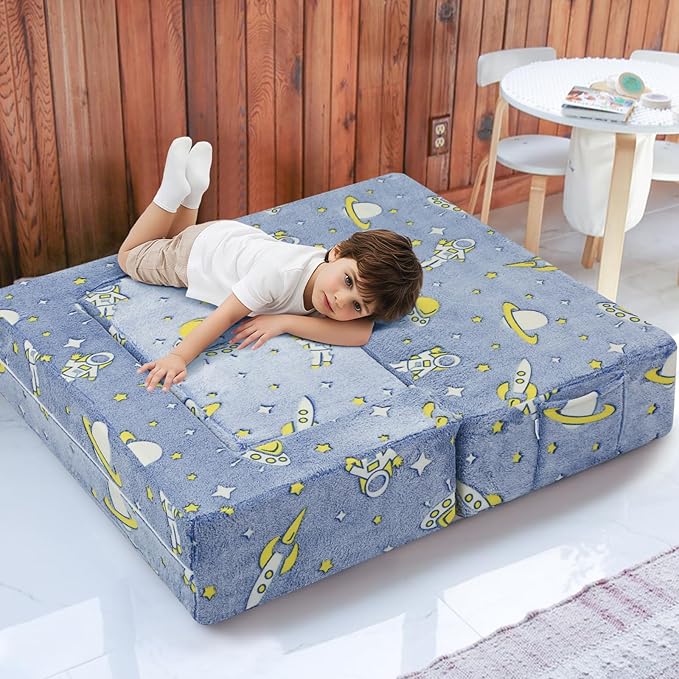 MeMoreCool Modular Kids Couch, Glow Play Toddler Couch - Image 2