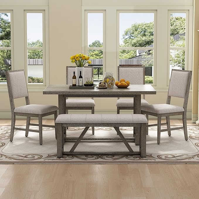 Ball & Cast 6-Piece Dining Table Set - Image 7