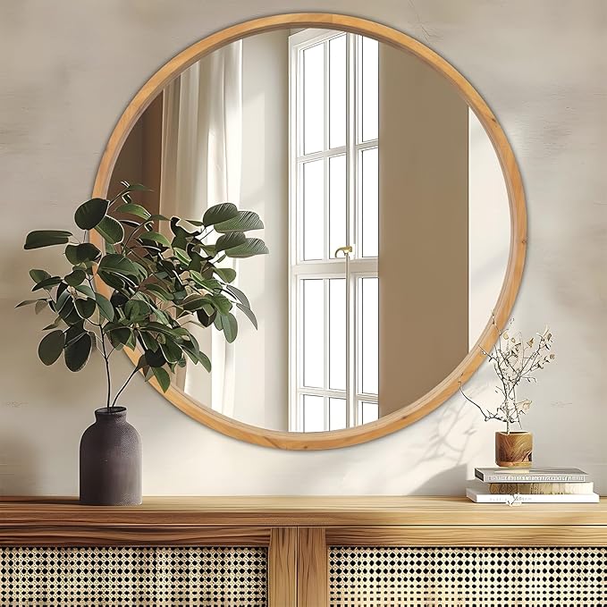 36" Bathroom Mirror, Round Wall Mirror - Image 6