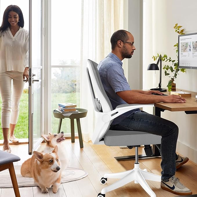 Computer Office Chair, Ergonomic Comfort Home Desk Chair, Mid Back Gaming Chair - Image 9