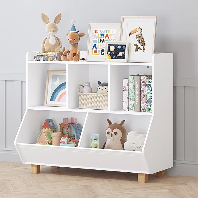 UTEX Toy Storage Organizer, Kids Bookshelf and Toy Storage by UTEX