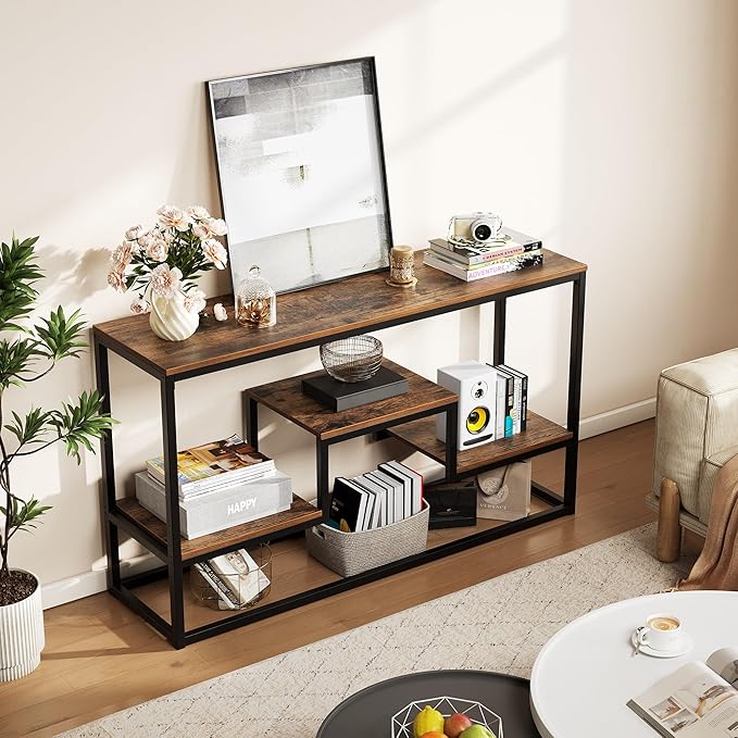 Tall TV Stand for TVs up to 55 Inch, TV Console Table - Image 6