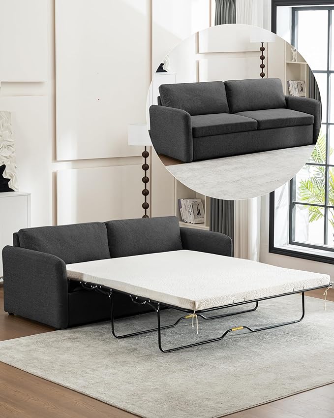 Queen Size Pull Out Sofa Bed, Convertible Sleeper Sofa Couch - Image 10