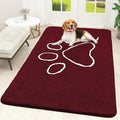 OLANLY Door Mat for Muddy Dog Paws 59x35, Ultra Absorbent Chenille Mud Doormat by OLANLY