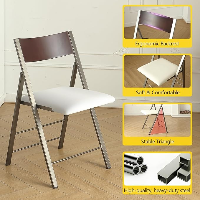 Folding table and chair set, dining table - Image 6