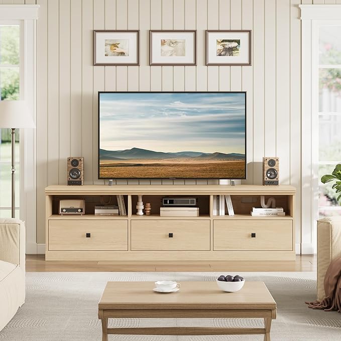 GarveeHome TV Stand for 65/70/75 Inch TV, Entertainment Center - Image 2