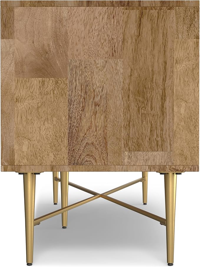 SIMPLIHOME Fallon SOLID MANGO WOOD 60 inch Wide Contemporary TV Media Stand in - Image 12