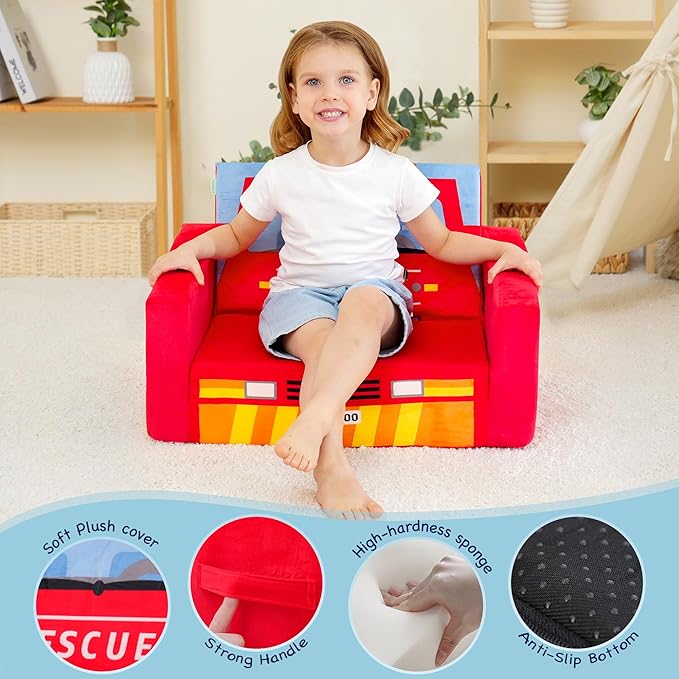 MallBest Kids Sofas Children's Sofa Bed Baby's Upholstered Couch Sleepover - Image 5