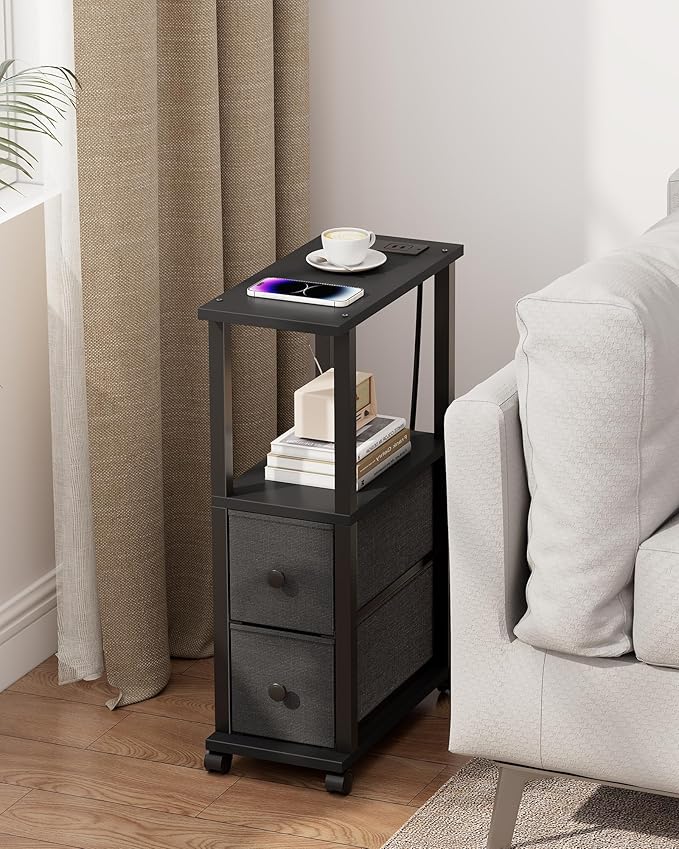 TUTOTAK Small Narrow End Tables, Side Tables - Image 6
