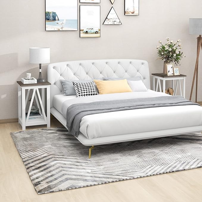 Farmhouse Square End Table, Accent Side Table - Image 7