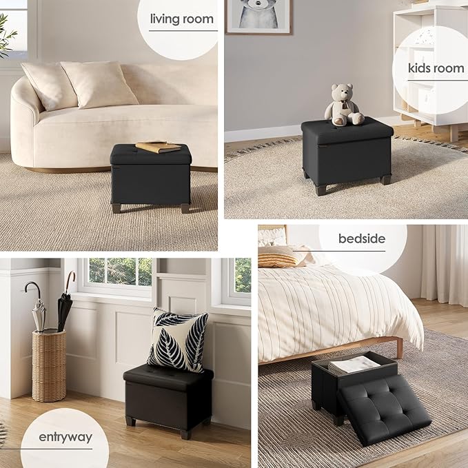 STORAGEBUD Storage Ottoman Cube - Image 4