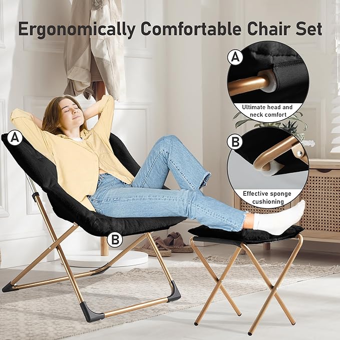 Comfy Oversized Saucer Chair - Image 4