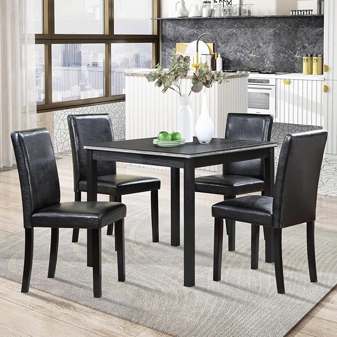KEIKI 5-Piece Standard Height Dining Table Set by Unknown