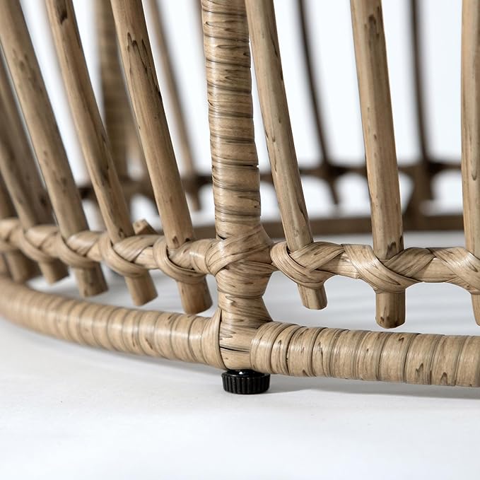 Muse & Lounge Co. Ysar Boho Rattan Round Coffee Table Outdoor - Image 13