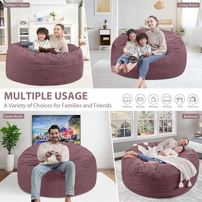 3FT Bean Bag Chair, Comfy Bean Bag Chairs - Image 5