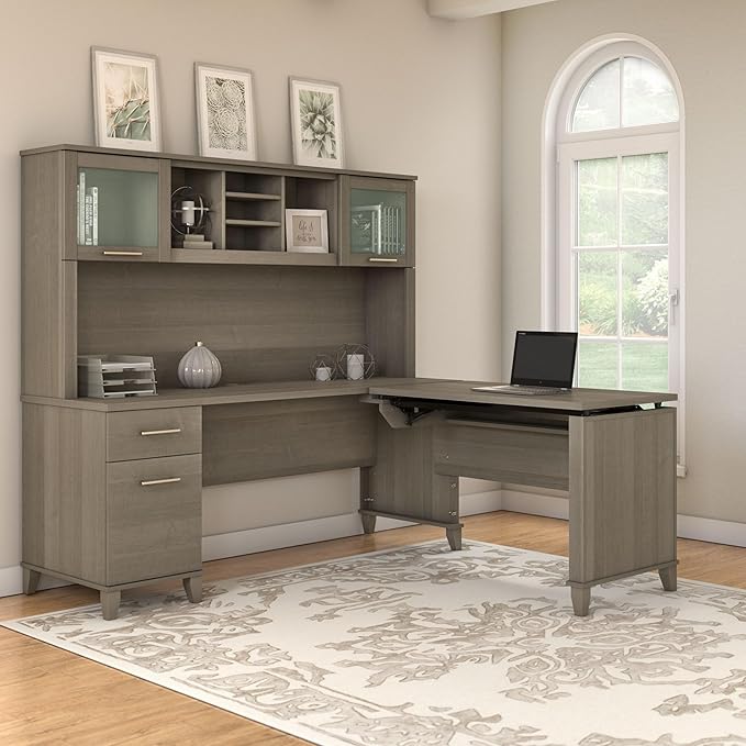 Bush Furniture Somerset 3 Position Sit to Stand L Shaped Desk - Image 4
