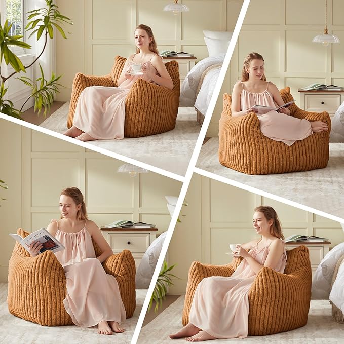 Giant Bean Bag Chairs for Adults Teens, Large Bean Bag Sofa Chairs - Image 6