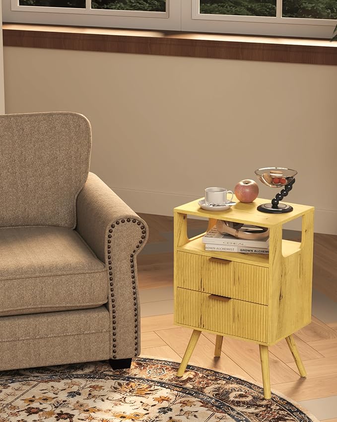 Nightstand, Modern Bedside Table - Image 6