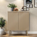 Buffet Cabinet, Sideboard Fluted Cabinet Modern Kitchen Buffet Storage Cabinets by FONTOI