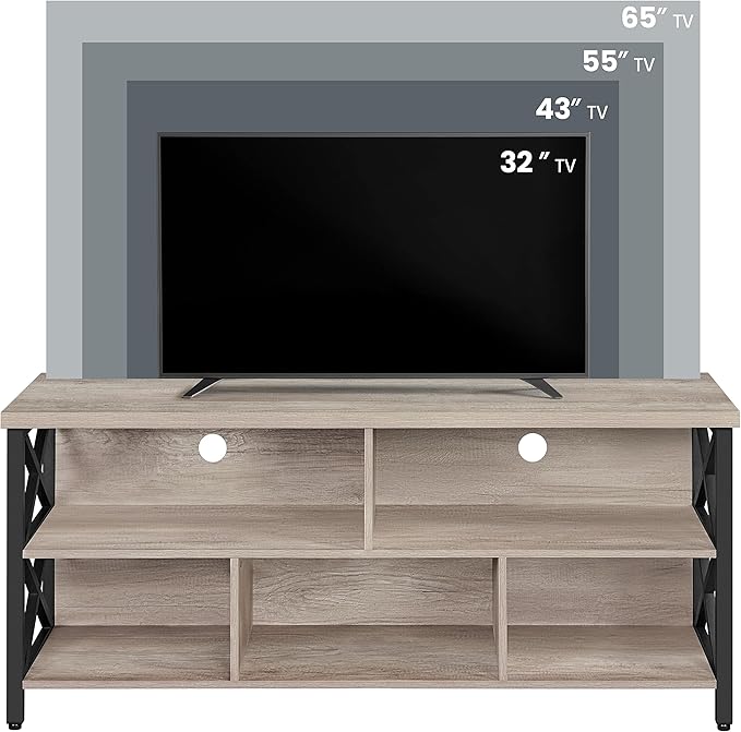 Yaheetech TV Stand for TVs up to 65 Inch, Industrial Entertainment Center - Image 8