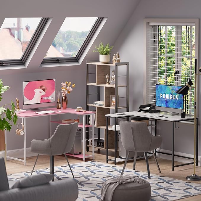 Pamray 43 Inch L Shaped Computer Desk - Image 6