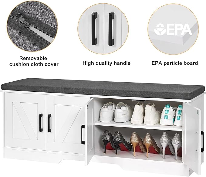 2-Tier Storage Bench, Shoe Bench - Image 7