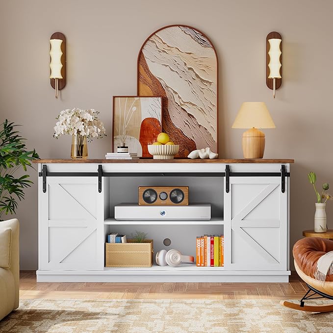 YESHOMY TV Stand for Televisions up to 65 Inchs, - Image 3